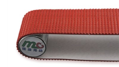 Rose red PVC rough conveyor belt