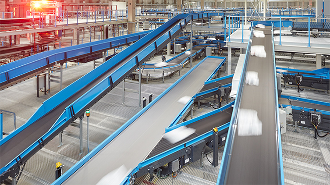 Logistics Industry conveyor belt application
